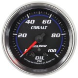 Autometer Cobalt Oil Pressure Gauge 2 5/8in 100PSI Stepper Motor w/ Peak and Warn thumbnail 2
