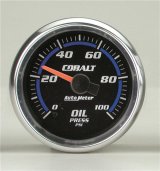 Autometer Cobalt Oil Pressure Gauge 2 5/8in 100PSI Stepper Motor w/ Peak and Warn thumbnail 3