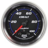 Autometer Cobalt Oil Pressure Gauge 2 5/8in 100PSI Stepper Motor w/ Peak and Warn thumbnail 4