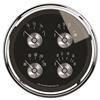 Autometer Prestige Series Black Diamond 5 Gauge Quad 5in Oil Pres/Fuel Level/Water Temp/Volts thumbnail 6