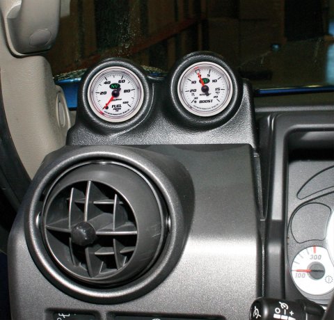 Autometer 2007-2014 Sierra / Silverado 2-1/6in Single Steering Column Gauge Pod Mount - Black