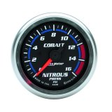 Autometer 2-1/6in Cobalt Nitrous Pressure Gauge 0-1600PSI Digital Steppe Motor thumbnail 2