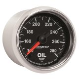 Autometer GS Series 2-1/16in Oil Temperature Gauge 140-280 Degrees Electric Full Sweep thumbnail 5