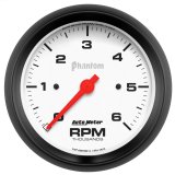 Autometer Phantom 6000RPM 3-3/8in. In-Dash Tachometer Gauge thumbnail 3