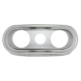 Autometer 62-65 Chevy Nova (Fits 2 3-3/8in.& 4 2-1/16in. Instruments) Gauge Mount Direct Fit Silver thumbnail 2