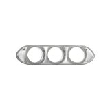Autometer 62-65 Chevy Nova (Fits 2 3-3/8in.& 4 2-1/16in. Instruments) Gauge Mount Direct Fit Silver thumbnail 5