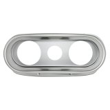 Autometer 62-65 Chevy Nova (Fits 2 3-3/8in.& 4 2-1/16in. Instruments) Gauge Mount Direct Fit Silver thumbnail 6