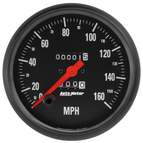 Autometer Z-Series 0-160MPH Speedometer 5in. Mechanical Gauge thumbnail 3