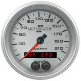 Autometer Ultra-Lite II 3-3/8in. 225KM/H (GPS) Speedometer Gauge thumbnail 3