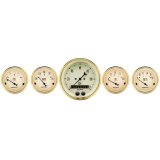 Autometer Golden Oldies 5 PIECE (3-3/8in & 2-1/16in.) GPS Speedometer Gauge Kit thumbnail 1