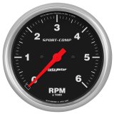 AutoMeter Sport-Comp 5in. 0-6K RPM In-Dash Tachometer Gauge thumbnail 4