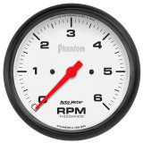 AutoMeter Phantom 5in. 0-6K RPM In-Dash Tachometer Gauge thumbnail 1