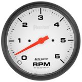 AutoMeter Phantom 5in. 0-6K RPM In-Dash Tachometer Gauge thumbnail 2