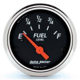 Autometer Designer Black 2-1/16in Black Fuel Level Gauge thumbnail 1