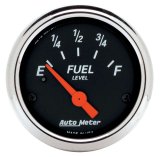 Autometer Designer Black 2-1/16in Black Fuel Level Gauge thumbnail 9