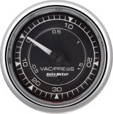 AutoMeter Chrono 2-1/16in VAC/Boost 30in HG/30PSI Mechanical Gauge - Chrome thumbnail 1