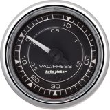 AutoMeter Chrono 2-1/16in VAC/Boost 30in HG/30PSI Mechanical Gauge - Chrome thumbnail 2