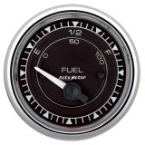AutoMeter Chrono 2-1/16in 0E 0-90 Ohm Electric Fuel Level Gauge - Chrome thumbnail 1