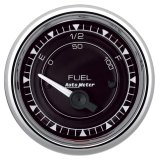 AutoMeter Chrono 2-1/16in 0E 240E-33F Ohm Electric Fuel Level Gauge - Chrome thumbnail 1