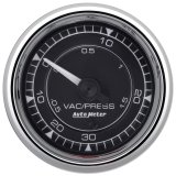 AutoMeter Chrono 2-1/16in 30in HG/30PSI Digital Stepper Motor Vacuum/Boost Gauge - Chrome thumbnail 4