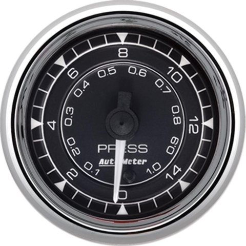 Autometer Chrono 2-1/16in 15PSI Digital Stepper Motor Pressure Gauge - Chrome