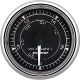 AutoMeter Chrono 2-1/16in 8:1-18:1 Stepper Motor Air/Fuel Ratio-Wideband Analog Gauge - Chrome thumbnail 2