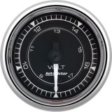 AutoMeter Chrono 2-1/16in 18V Digital Stepper Motor Voltmeter Gauge - Chrome thumbnail 1