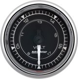 AutoMeter Chrono 2-1/16in 18V Digital Stepper Motor Voltmeter Gauge - Chrome thumbnail 2