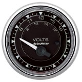 AutoMeter Chrono 2-1/16in 18V Electric Voltmeter Gauge - Chrome thumbnail 1
