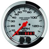 Autometer Marine Chrome 3-3/8in 140MPH GPS Speedometer Gauge thumbnail 8
