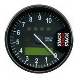 Autometer Stack Display Tachometer 0-10.75K RPM - Black thumbnail 1