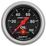 Autometer 2-1/16in Oil Pressure w/Peak & Warn 0-100 PSI Stepper Motor Sport-Comp thumbnail 3