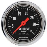 AutoMeter Gauge Boost 2-1/16in. 35 PSI Mechanical Traditional Chrome thumbnail 1