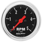 Autometer Traditional Chrome 2-1/16in 5K RPM In-Dash Mechanical Tachometer thumbnail 1