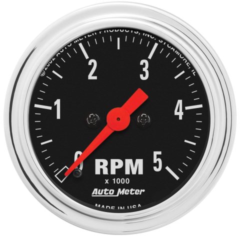 Autometer Traditional Chrome 2-1/16in 5K RPM In-Dash Mechanical Tachometer