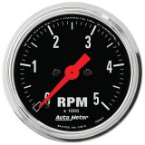 Autometer Traditional Chrome 2-1/16in 5K RPM In-Dash Mechanical Tachometer thumbnail 2