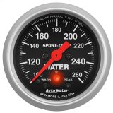 Autometer 2-1/16in 260 Deg Water Temp Gauge Digital Stepper Motor w/Peak & Warn - Sport-Comp thumbnail 2