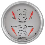 Autometer Ultra-Lite Quad Gauge 5in. 240Ohm (E) - 33Ohm (F) Electric thumbnail 1