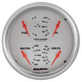 Autometer Ultra-Lite Quad Gauge 5in. 240Ohm (E) - 33Ohm (F) Electric thumbnail 2