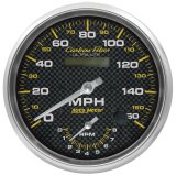 AutoMeter 160mph & 8k RPM Electric Program 5in. Carbon Fiber Gauge Tach/Speedo thumbnail 2