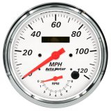 Autometer Arctic White Tach/Speedo 5in. - 120mph & 8k RPM thumbnail 2
