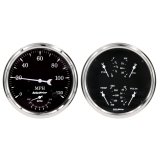 Auto Meter Old Tyme Black Quad & Tach/Speedo 5in. - 2 Pc. thumbnail 2