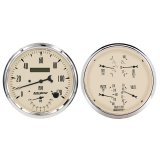 Autometer Antique Beige Quad & Tach/Speedo 5in. - 2 Pc. thumbnail 1