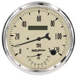 Autometer Antique Beige Tach/Speedo 5in. - 120mph & 8k RPM thumbnail 2