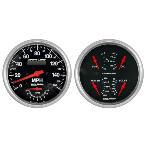 Autometer Sport-Comp Quad & Tach/Speedo 5in. - 2 Pc. thumbnail 1