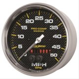 Autometer Speedometer Gauge 5 inch 50MPH GPS Marine Carbon Fiber thumbnail 2
