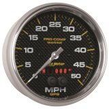 Autometer Speedometer Gauge 5 inch 50MPH GPS Marine Carbon Fiber thumbnail 5