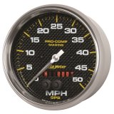 Autometer Speedometer Gauge 5 inch 50MPH GPS Marine Carbon Fiber thumbnail 7