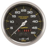 Autometer Speedometer Gauge 5 inch 50MPH GPS Marine Carbon Fiber thumbnail 8