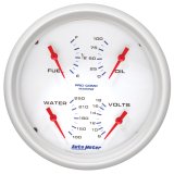 Autometer Marine White 5in Gauge Quad thumbnail 2